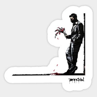 BANKSY Waiting in Vain Sticker